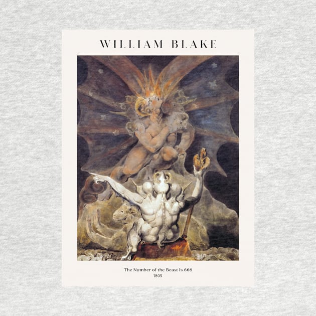 William Blake - The Number of the Beast is 666 by MurellosArt